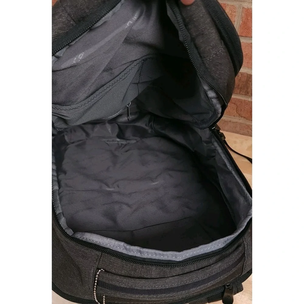 Basecamp Mt. Augusta Laptop Backpack Charcoal Gray Heathered Tech Travel Bag